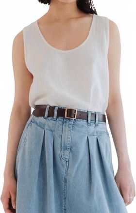 Eat Dust Gazebo Cotton Tank Top In Milk