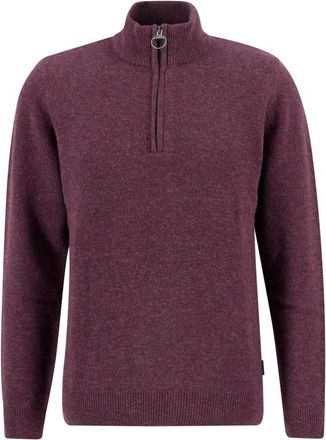 Barbour Maglione con zip corta Holden - - Knitwear - Uomo - Rosso - L