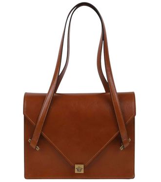 Versace Brown Severine Medium Shoulder Bag