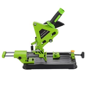 OEM Soporte Para Amoladora Angular, Brazos De Sujeci&oacute;n Ajustables, Base De Hierro Resistente, Color Verde