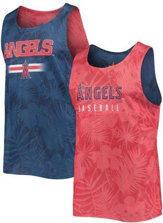 Foco Mens FOCO Red/Navy Los Angeles Angels Floral Reversible Mesh Tank Top at Nordstrom, Size Medium
