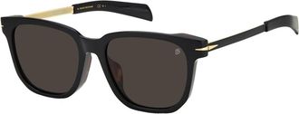 Eyewear by David Beckham Black Havana/Grey Zonnebrillen - Heren - Zonnebrillen - Veelkleurig - 55 MM - Accessoires