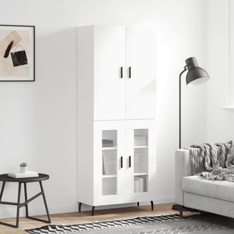 Berkfield Home Highboard White 69.5x34x180 cm Engineered Wood