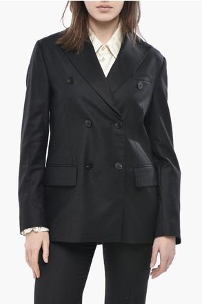 Slowear Virgin Wool Double-Breasted Blazer TERRIE size 40