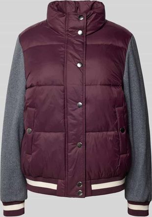 Milano Milano Italy Steppjacke mit Stehkragen in Bordeaux, Größe 34