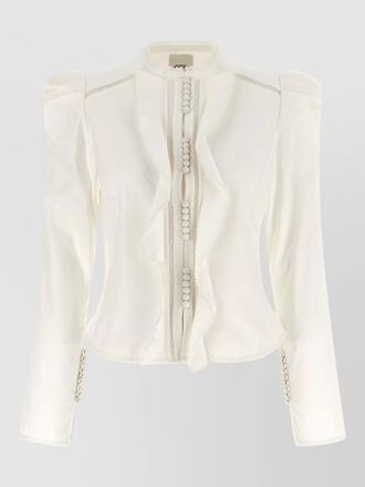 Isabel Marant calina shirt high neck button detail