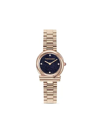 Ferragamo Orologio Gancini Twisted 28mm - Blu