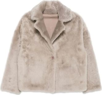 Liska button-fastening jacket - Grey