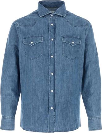 Brunello Cucinelli Western-style Press-stud Shirt