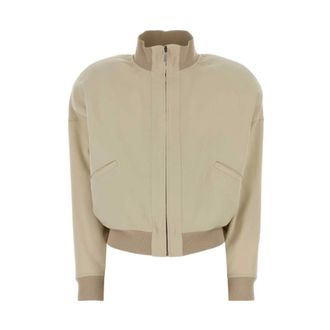 Gucci Dames, Jassen, Beige, Maat: S Zijde