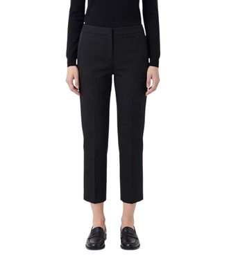 Alexander McQueen Black Slim Flat Front Pants