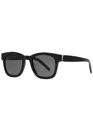 Saint Laurent Wayfarer-style Womens Designer Sunglasses - Black - One Size