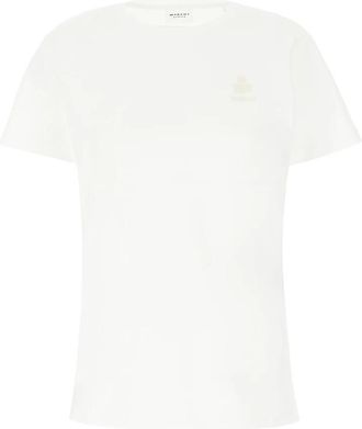 Isabel Marant Casual Katoenen T-shirt - Dames - T-shirts - Wit - XS - Katoen - Tops