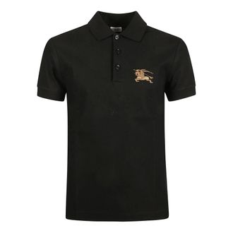 Burberry Polo Shirts, male, Black, Size: M EDK Polo