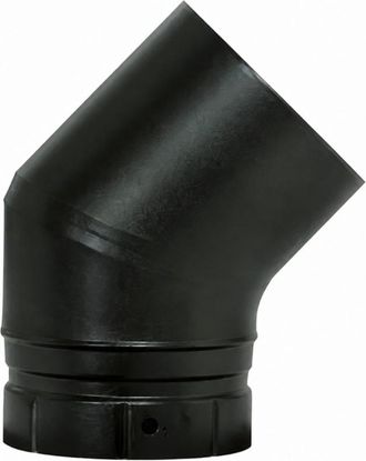 TEN Codo 45&deg; Esmalte Negro Mate, D.153