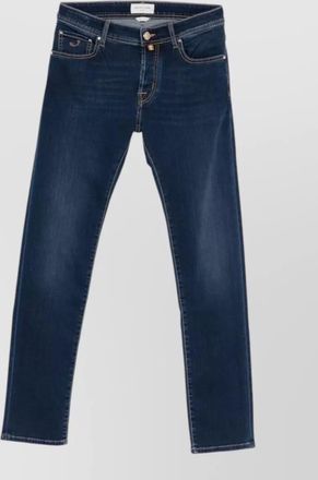 Jacob Cohen slim fit denim jeans belt loop design