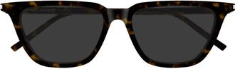 Saint Laurent Betty Thin - Dames - Zonnebrillen - Bruin - ONE Size - Nylon - Accessoires