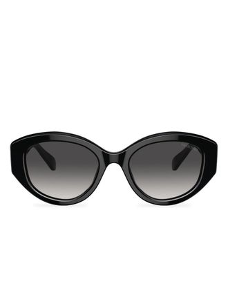 Swarovski SK6005 zonnebril met cat-eye montuur - Zwart