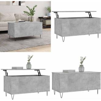 vidaXL Tavolino Salotto Grigio Cemento 90x44,5x45 cm Legno Multistrato - Tavolo da pranzo temporaneo - Tavolo da lavoro