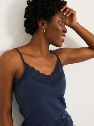 Fat Face FatFace Navy Lace Vest