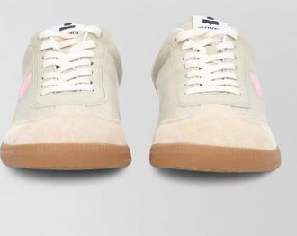 Isabel Marant low sneakers contrast heel tab suede accents