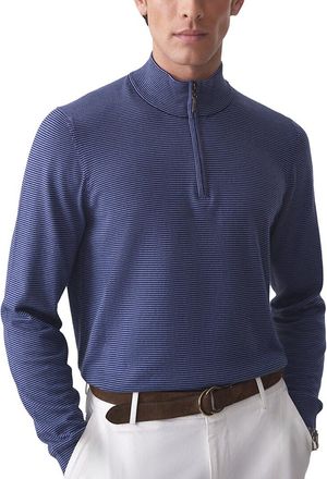 J.McLaughlin J. McLaughlin Brookhaven Cashmere-Blend 1/4-Zip Pullover
