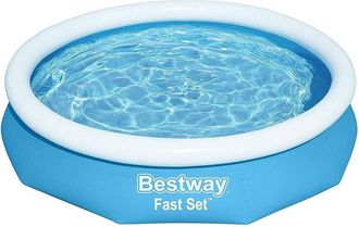 Trade Shop Trade Shop - Piscina Fast Set Tonda Fuori Terra Con Anello Gonfiabile 3200lt 305x66 Cm 57456