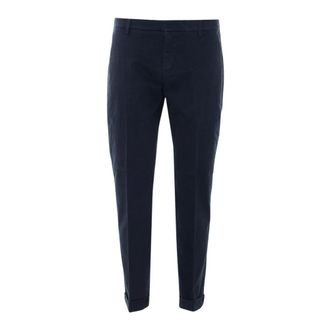 Dondup Heren, Broeken, Blauw, Maat: W35 Katoen