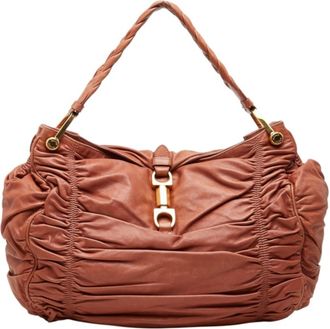Bally Leather Handbag Shoulder Bag (Pre-Owned)