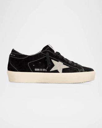 Golden Goose Ball Star Mixed Leather Low-Top Sneakers