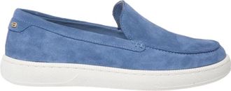 Baldinini Suede Slip-On Loafer - Dames - Loafers - Blauw - 37 EU - Leer - Schoenen