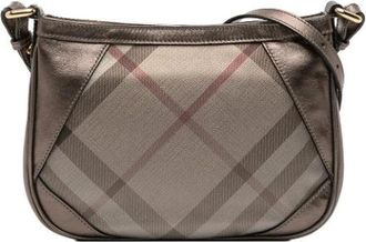 Burberry Pre-owned Supernova Check Crossbody - Dames - Vintage Schoudertas - Bruin - ONE Size - Vintage