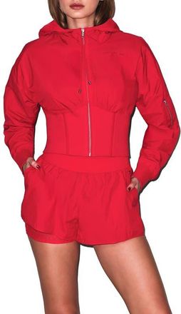 Fleur du Mal Warm Up Jacket in Raspberry Jam at Nordstrom, Size X-Small