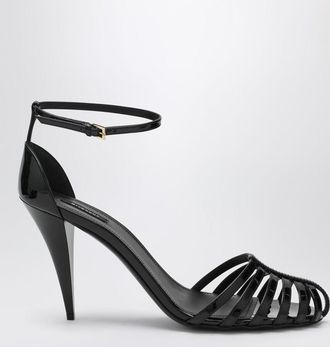 Givenchy Patent Leather Cage Heeled Sandals