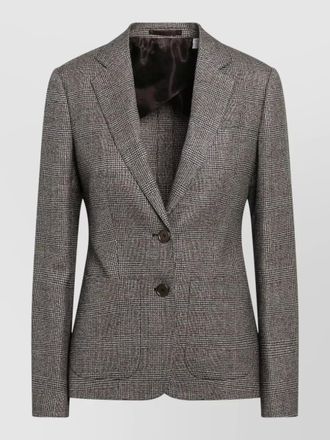 Burberry single breasted notch lapel tailored jacket