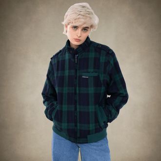 Members Only Womens Oversized Wool Iconic Racer Jacket