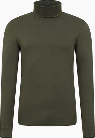 Mountain Warehouse Mens Mountain Warehouse Mens Meribel Cotton Thermal Top - Green - Size: 38