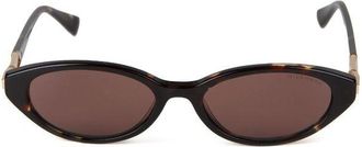 Ana Hickmann Womens Sunglasses Tortoise-Gold Acetate Eyewear - Tortoise/gold