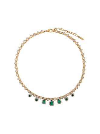 Susan Caplan Vintage 1980s DOrlan teardrop necklace - Gold