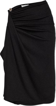 CHRISTOPHER ESBER Droplet Kristallen Sluiting Cascade Rok - Dames - Midirokken - Zwart - S - Polyester - Rokken