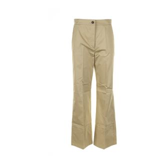Marella Wide Pantaloni - - Trousers - Donna - Marrone - M