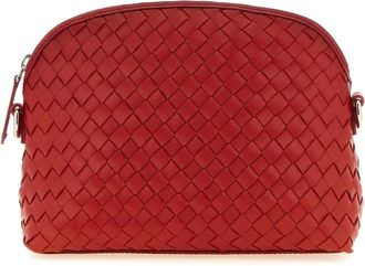 Dragon Diffusion Borsa a tracolla in pelle intrecciata - - Bags - Donna - Rosso - ONE SIZE