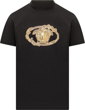 Versace Black Short Sleeves T-Shirt
