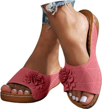 Generic Comfortable Orthopedic Sandals for Women Dressy Summer Flat 2026 Arch Support Flip Flops Open Toe Wedge Platform Walking Sandals Women Wide Width Slip