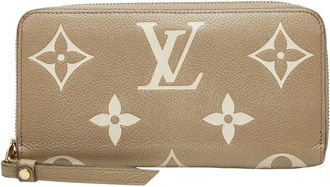 Louis Vuitton Beige Monogram Empreinte Zippy Wallet (Authentic Pre-Loved)