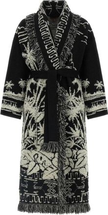 Alanui Truien & Vesten, Dames, Veelkleurig, S, Wol, Palm Grove Tales Coat