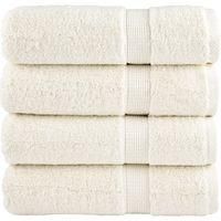 OEM Toallas De Ba&ntilde;o Premium Solund, Juego De 4, Blanco Crema, 70 X 140 Cm, 600 G/m&sup2; - Crezuo
