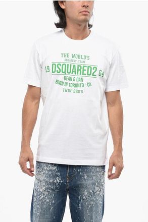 Dsquared2 Cotton T-Shirt GREATEST TEAM with Print size S