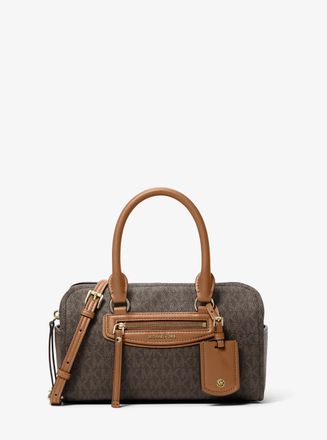 Michael Kors Jet Set Travel Extra-Small Signature Logo Duffel Crossbody Bag