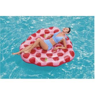 Trade Shop Trade Shop - Materassino Gonfiabile Profumato Lampone 165x151cm Moda Mare Acqua Piscina 43396